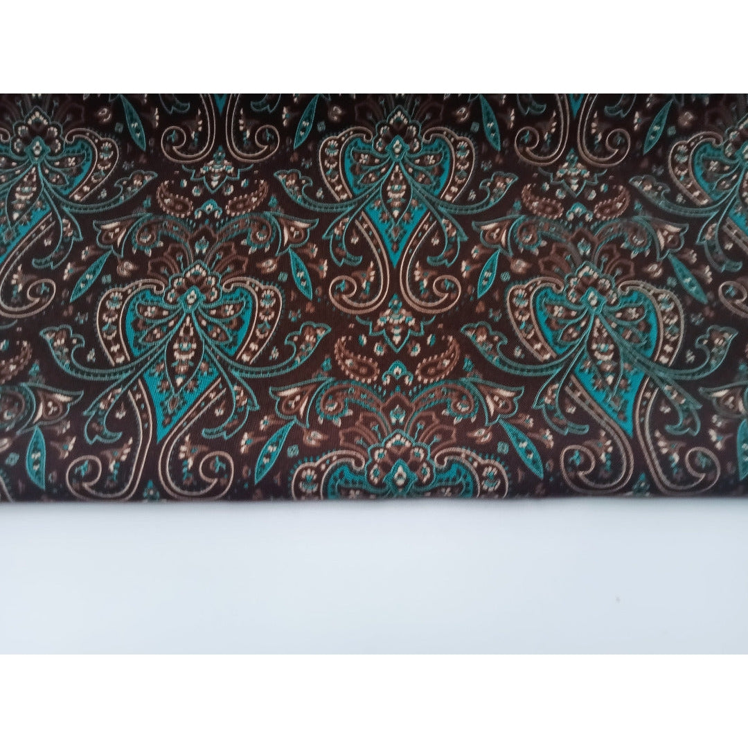 Celtic inspired rayon fabric -sold by 1/2mtr
