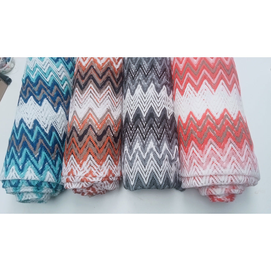 Carla - chevron knit - sold by 1/2mtr