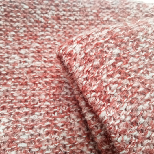 Coddle - Wool blend knit fabric - red/white