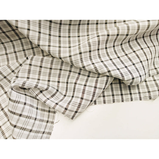 Woven check fabric - sold by 1/2mtr