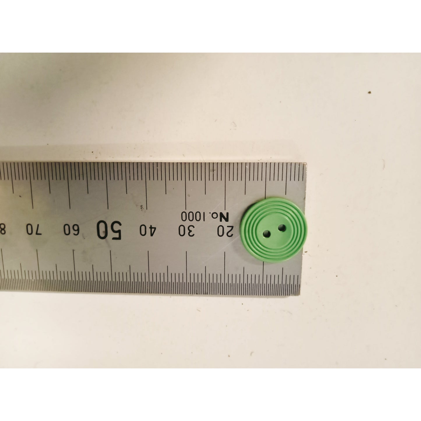 Lime green 2 hole button