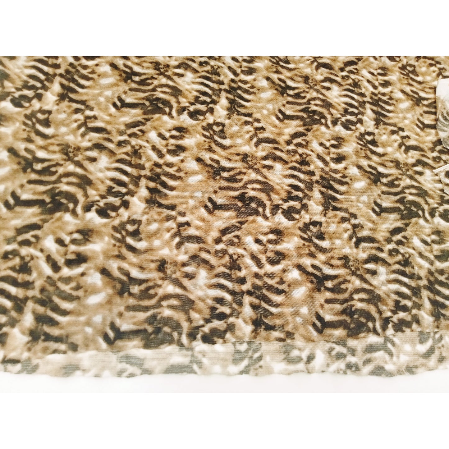 Tiger design stretch mesh