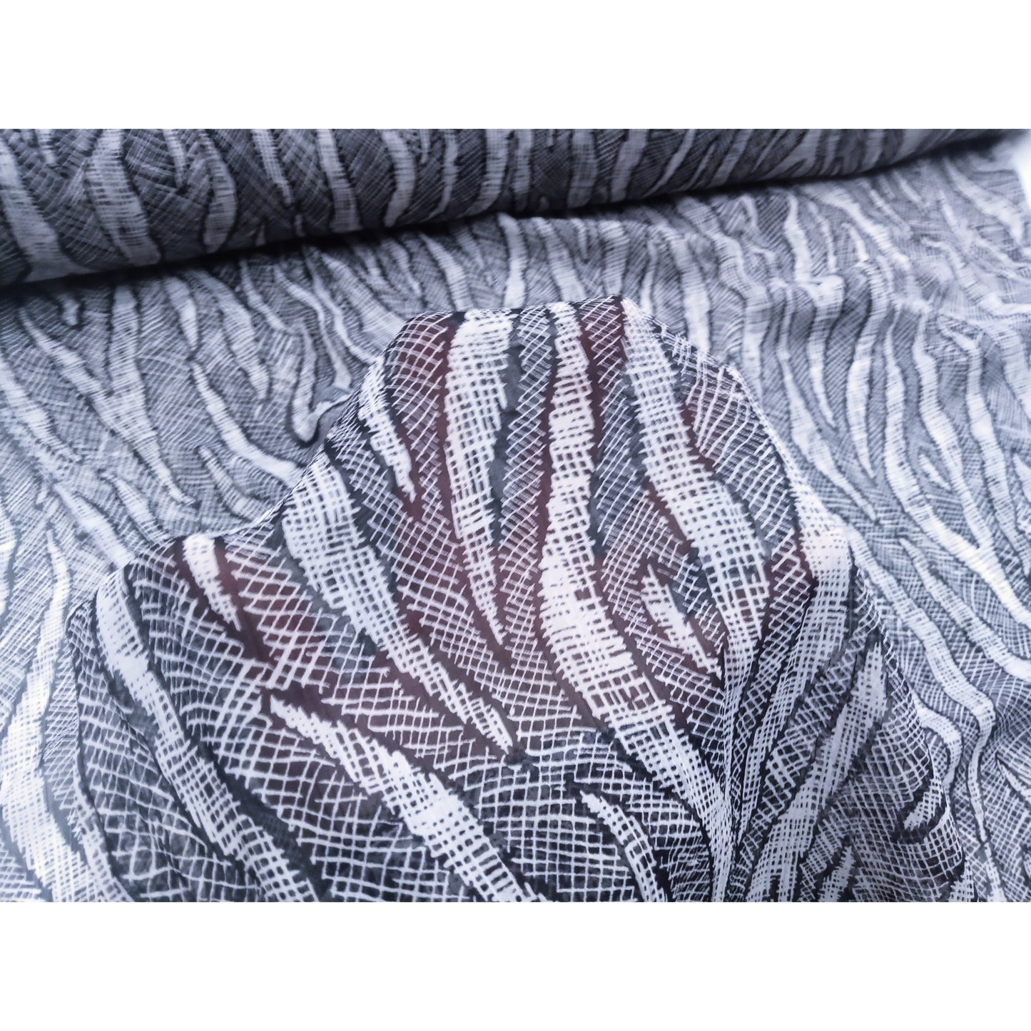 Branches - printed chiffon fabric