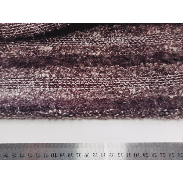 striped boucle/mohair knits