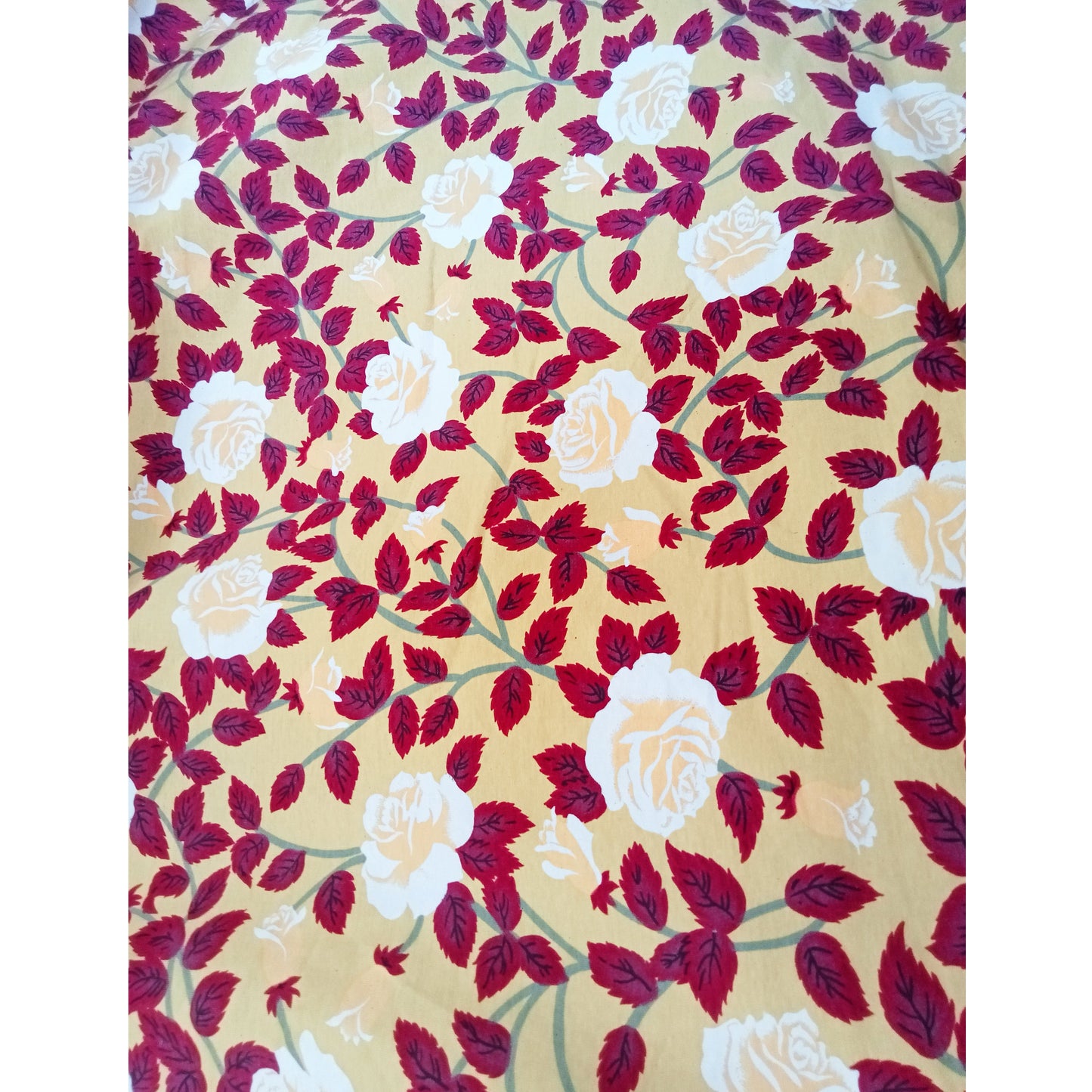 Roses/roses - knit interlock printed fabric- sold by 1/2mtr