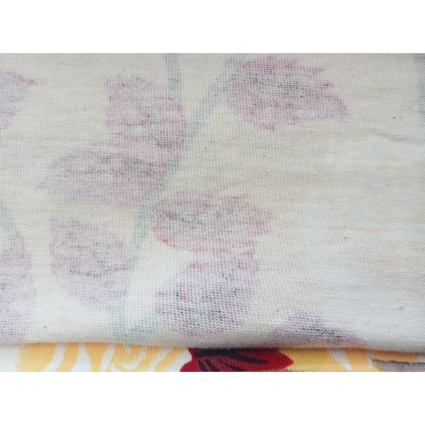 Roses/roses - knit interlock printed fabric- sold by 1/2mtr