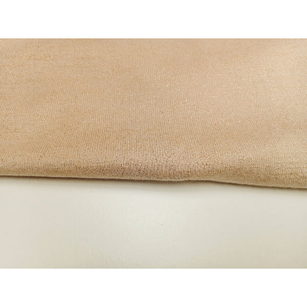 Speckle - gold shimmer knit fabric - sold by 1/2mtr