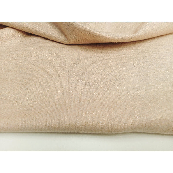 Speckle - gold shimmer knit fabric - sold by 1/2mtr