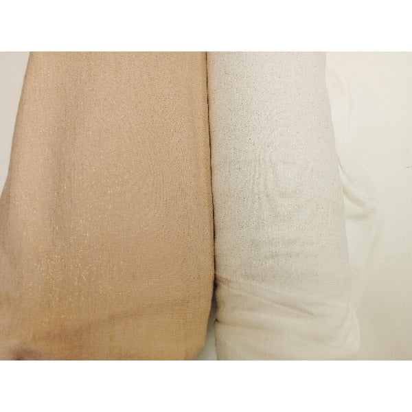 Speckle - gold shimmer knit fabric - sold by 1/2mtr