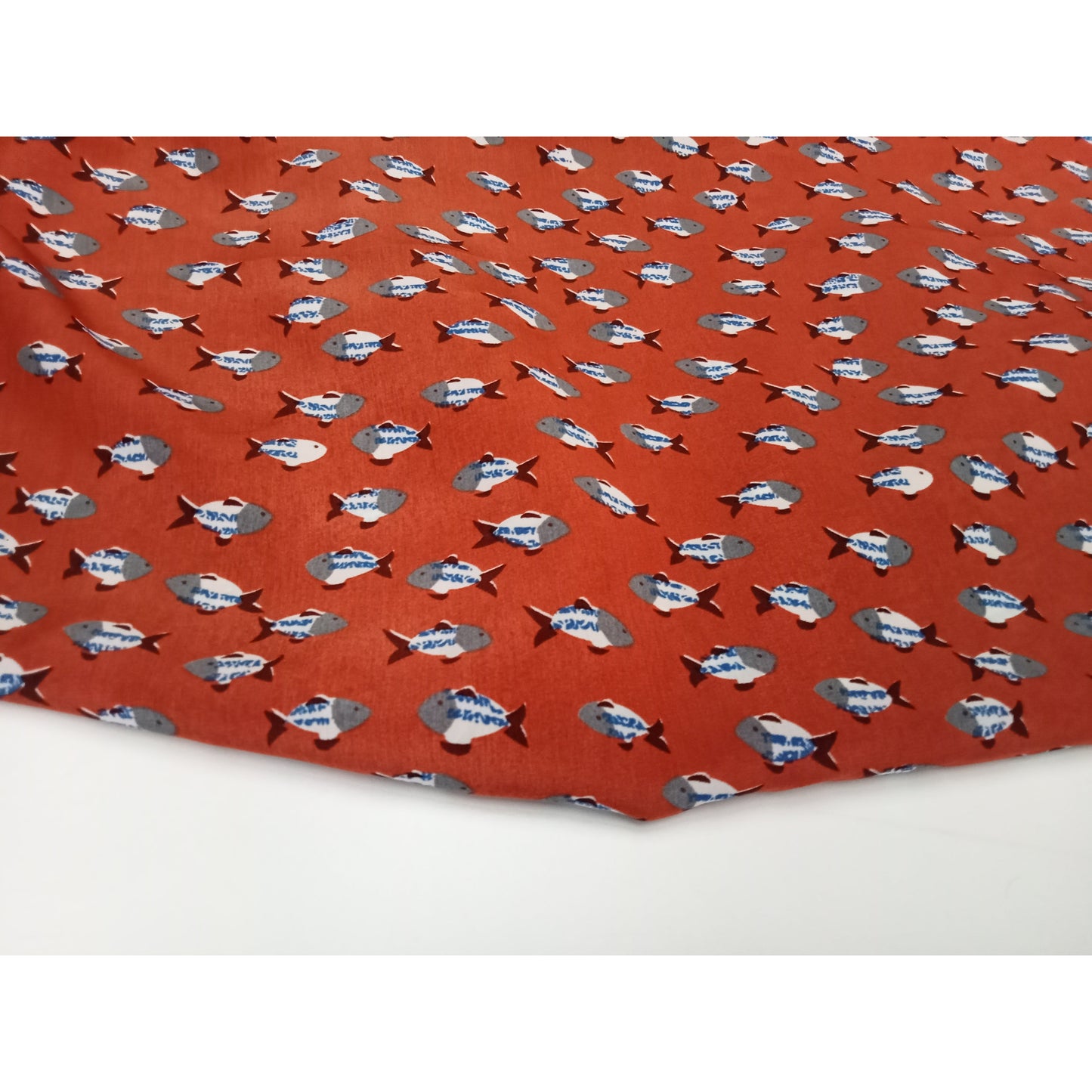 Fish printed woven fabric - sold by 1/2mtr