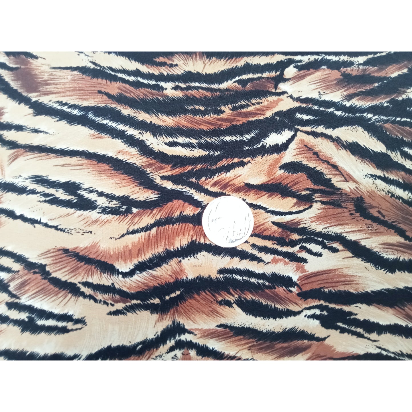 Tiger printed crepe fabric - 2.80mtrs