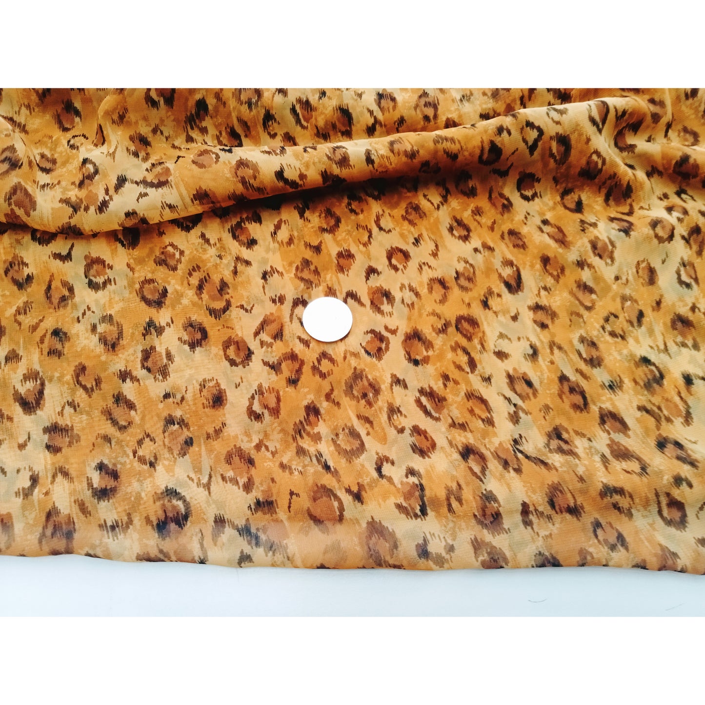 Lara - cheetah printed chiffon - dold by 1/2mtr