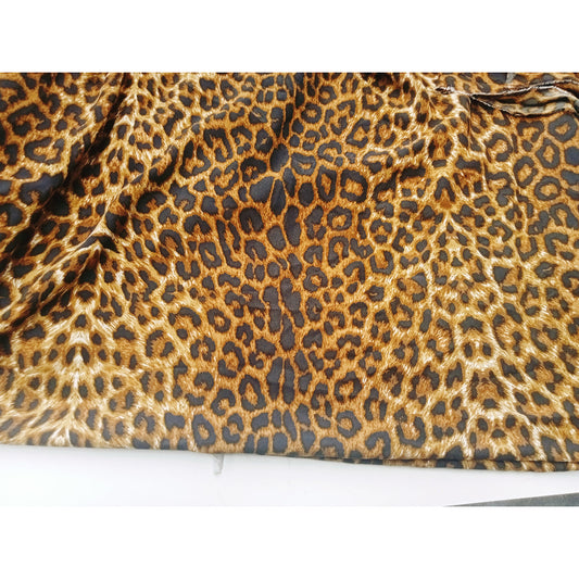 Leopard printed faille fabric - 2.00mtrs