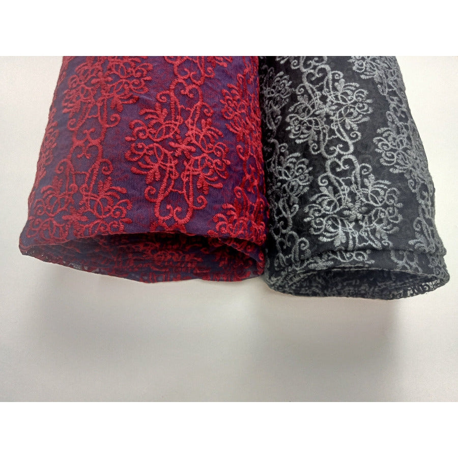 Debutante - embroidered lace - sold by 1/2mtr