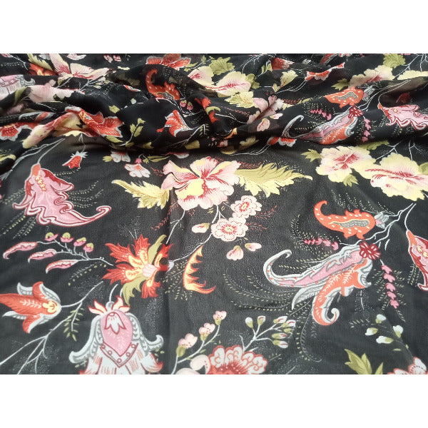 Isla - floral printed chiffon - 2mtrs