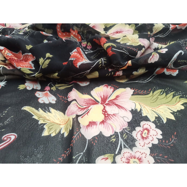 Isla - floral printed chiffon - 2mtrs