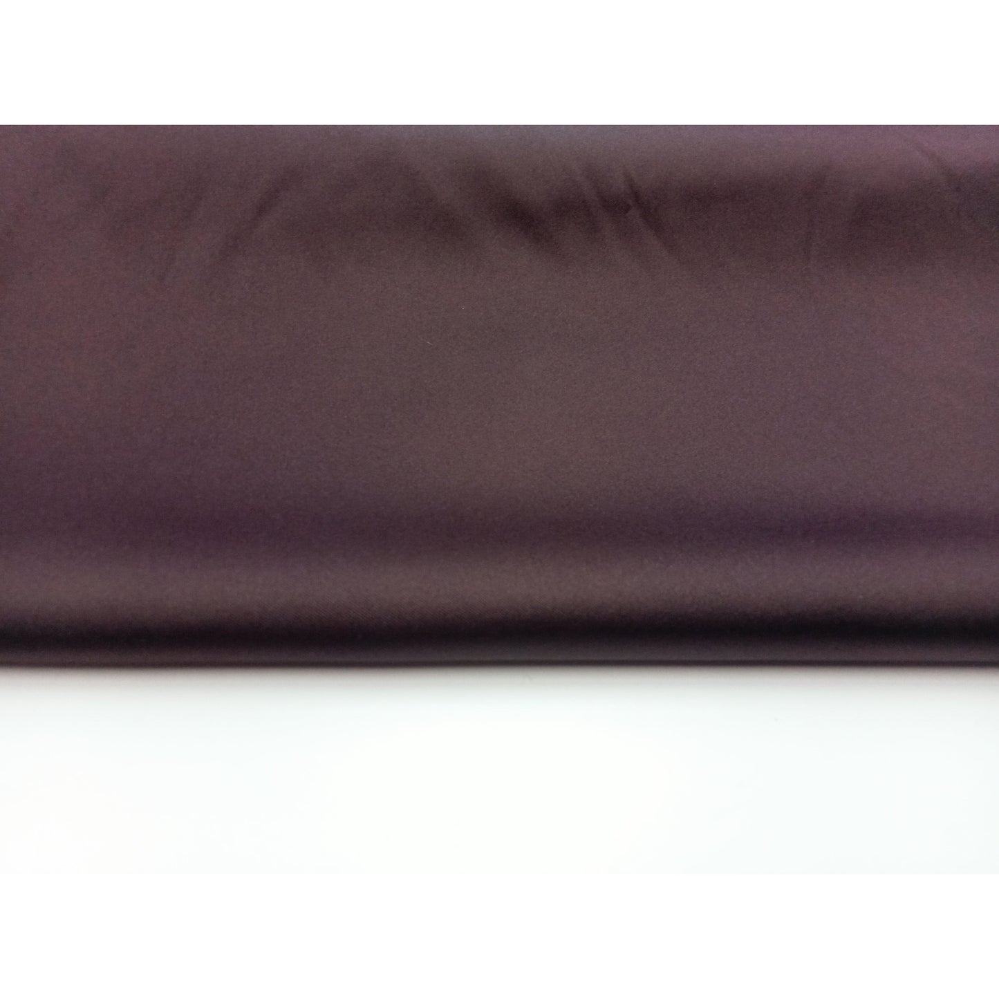 Stretch satin fabric - chocolate brown - sold by 1/2mtr