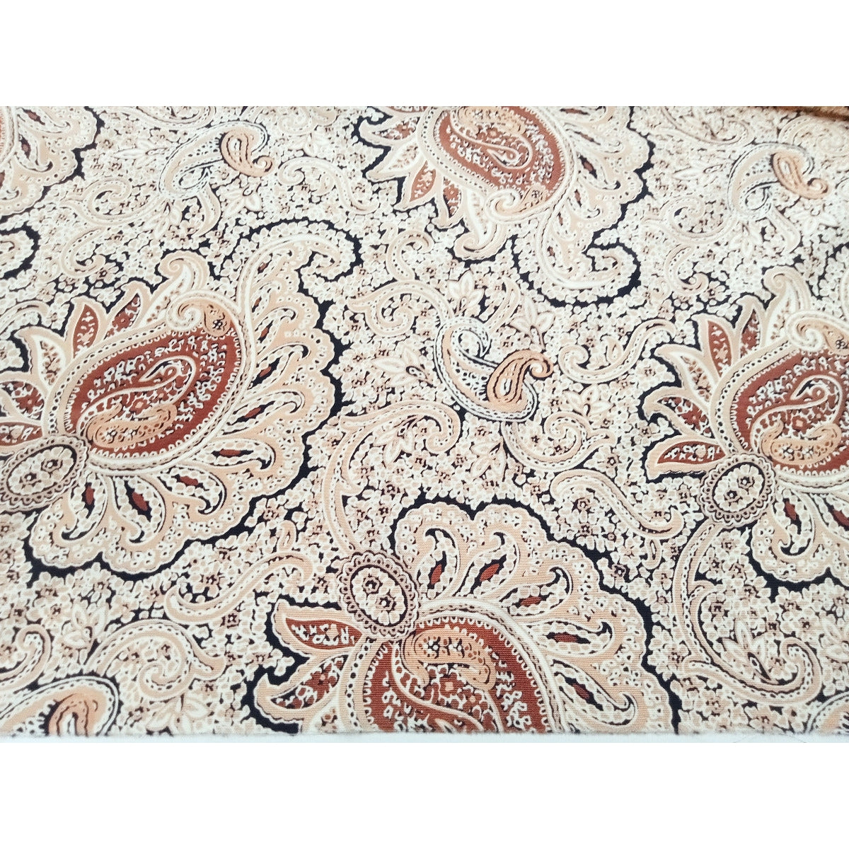 Paisley printed woven satin fabric -2mtrs