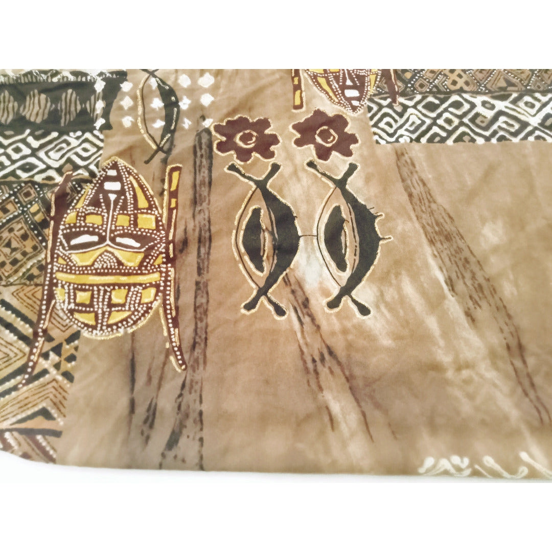 Tribal printed stretch mesh -sold by 1/2mtr