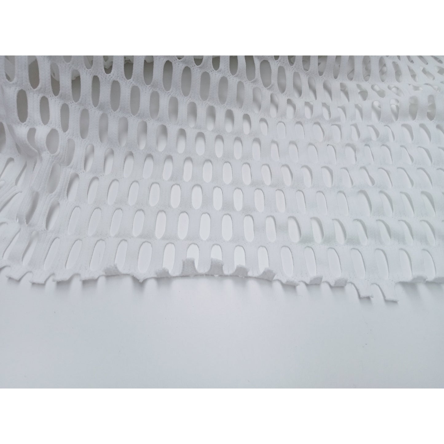 Cutout stretch knit -white sold by 1/2mtr