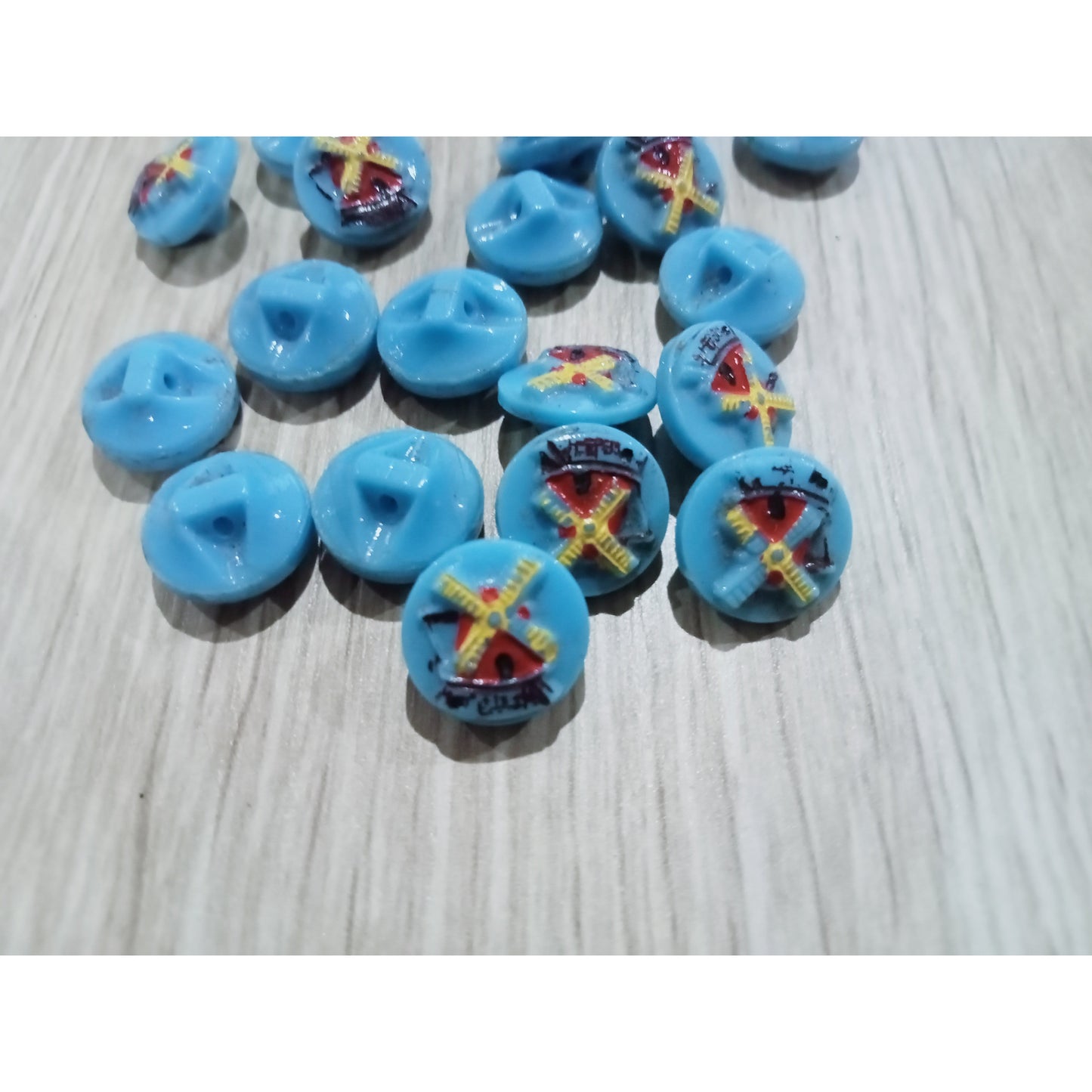 Windmill - glass buttons