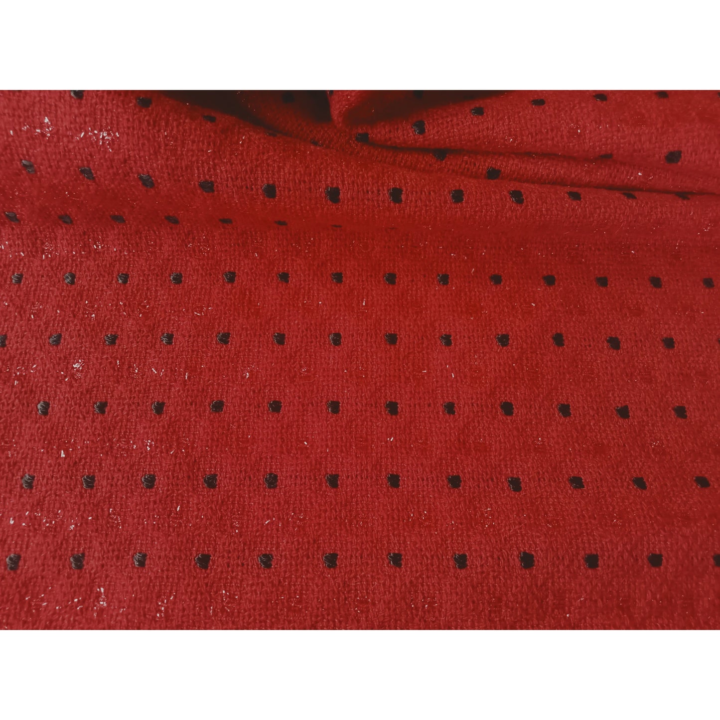 Tiny square - lurex yarn woven fabric -3.00mtrs