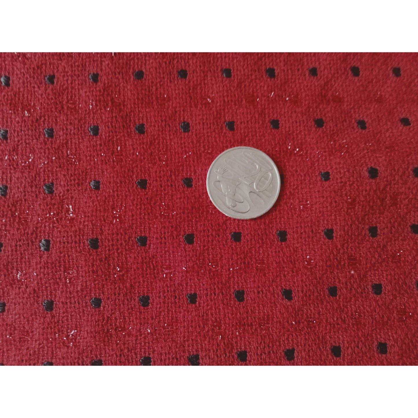 Tiny square - lurex yarn woven fabric -3.00mtrs