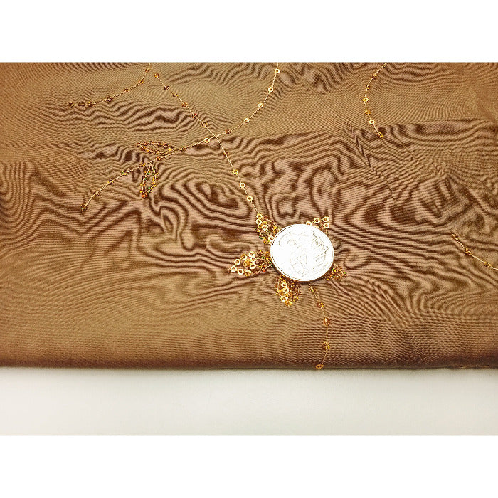 Embroided taffeta fabric - sold by 1/2mtr