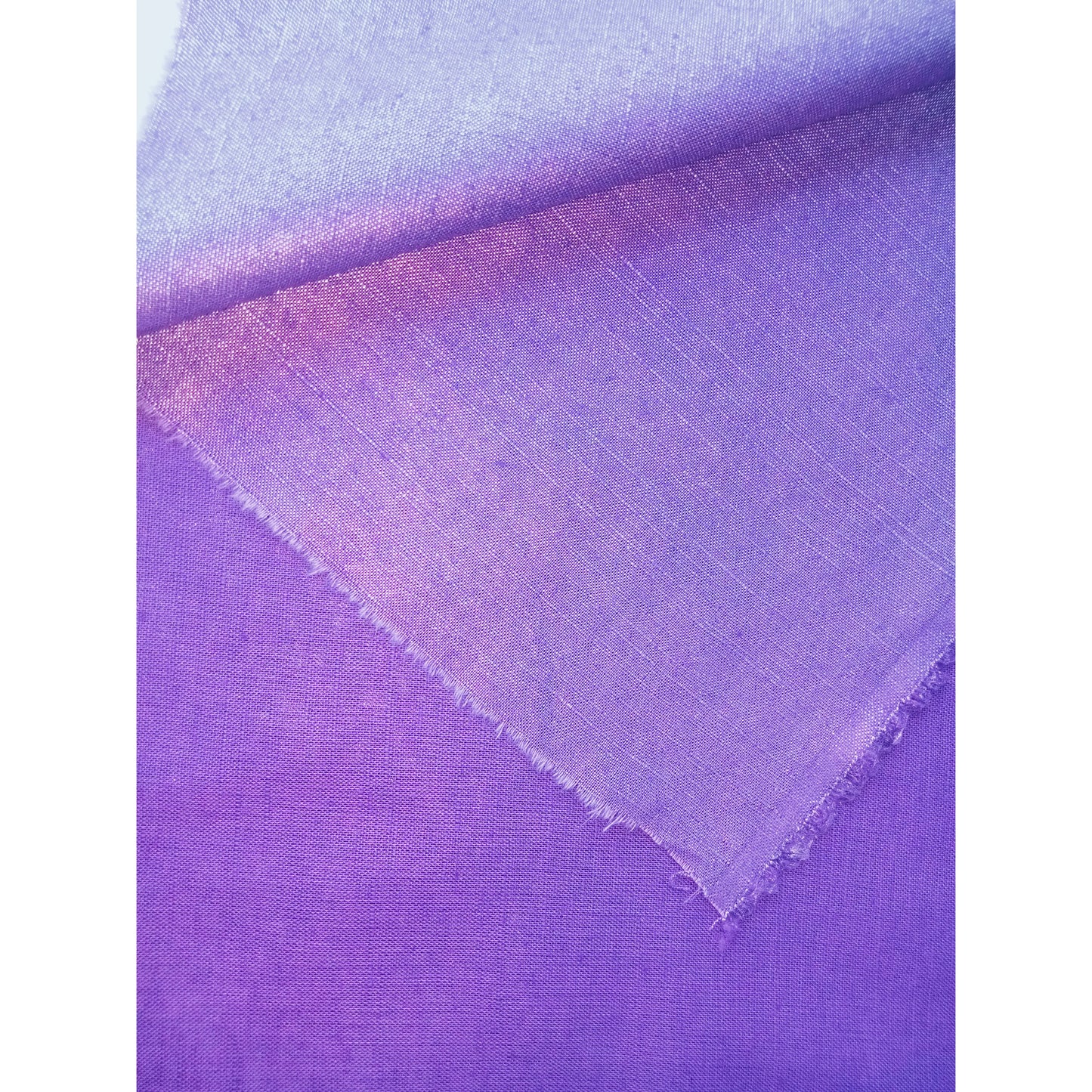Indi - purple woven cotton linen shimmer - sold by 1/2mtr