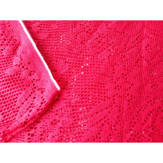 Summertime - stretch lace raspberry - sold by 1/2mtr