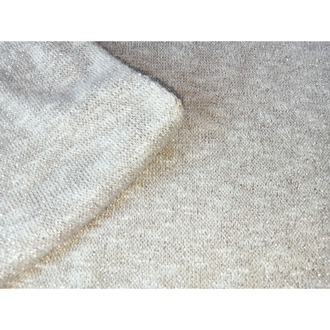 Shimmer slub yarn knit fabric - sold by 1/2mtr