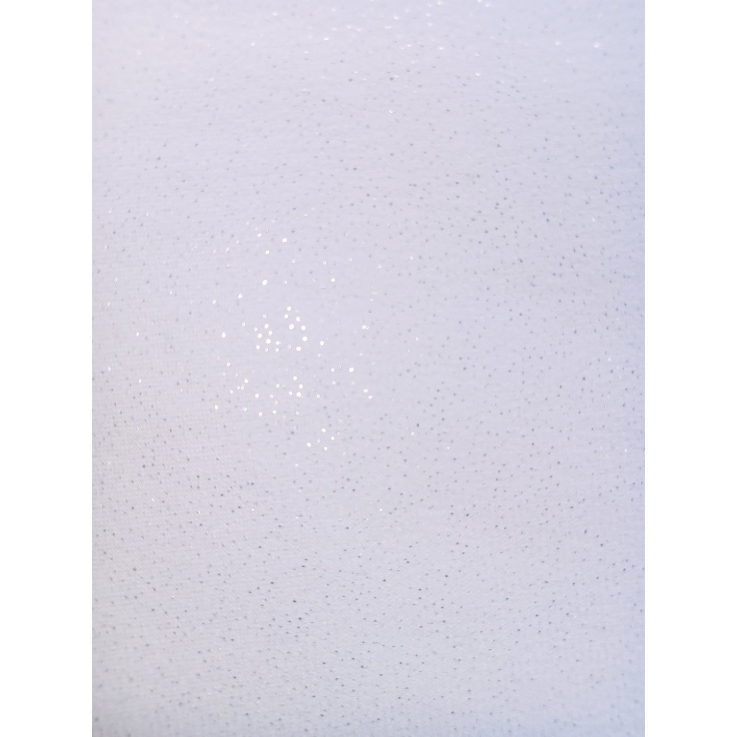 Capri-white silver foil jersey - sold by 1/2mtr
