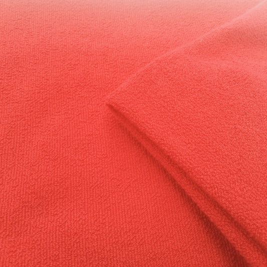 Red- unbrushed knit - sold by 1/2mtr