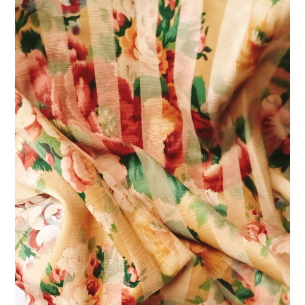 Vintage preloved curtain fabric