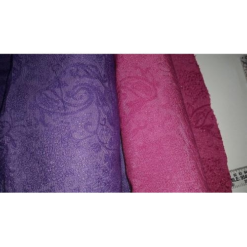 Paisley woven jacquard fabric - available in purple or hot pink - sold by 1/2mtr