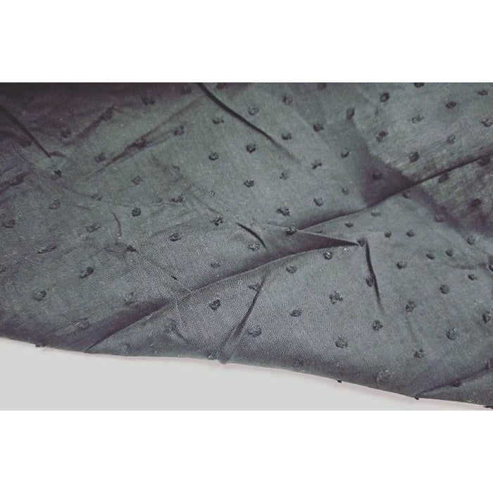 dobby woven cotton voile - black