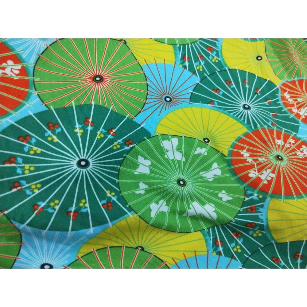 umbrella design double brushed jersey - sold in 1/2mtr