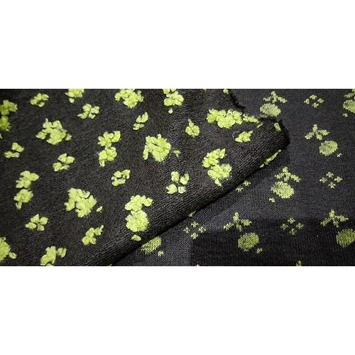 floral design knit - sold by 1/2mtr