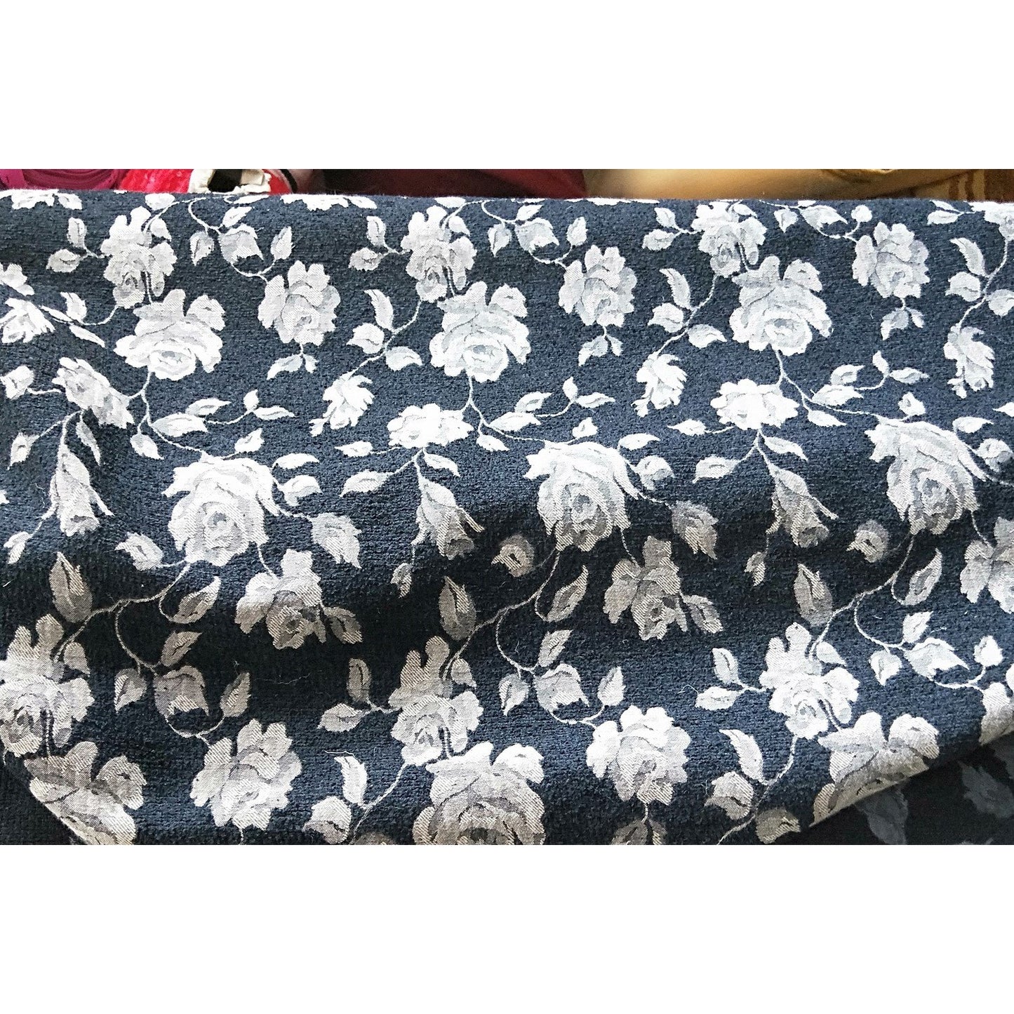 rose design suiting - sold by 1/2mtr