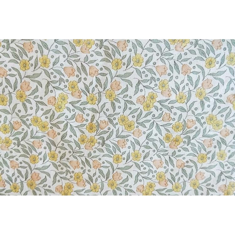 Floral printed woven fabric - sold by 1/2mtr