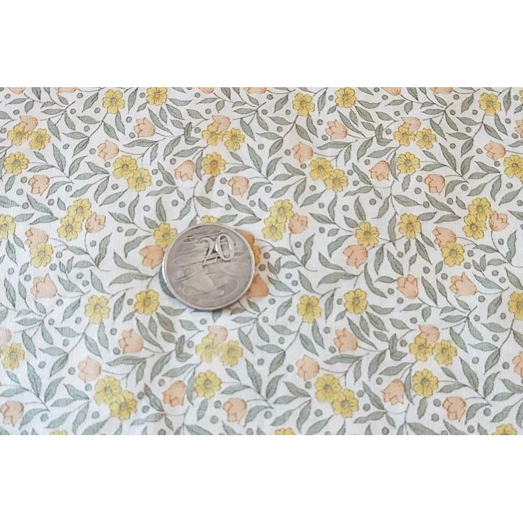 Floral printed woven fabric - sold by 1/2mtr