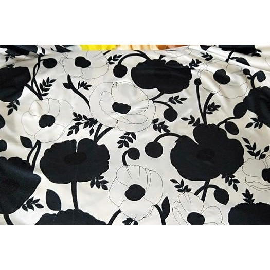 Floral printed satin jersey - sold by 1/2mtr