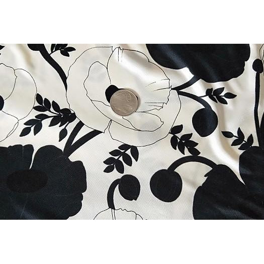 Floral printed satin jersey - sold by 1/2mtr