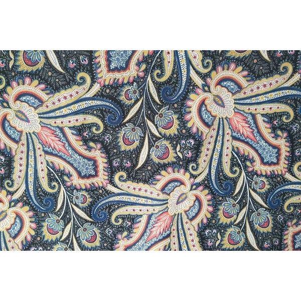 Paisley printed woven fabric - sold by 1/2mtr