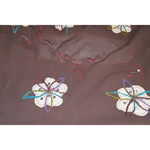 iska -floral embellished stretch mesh