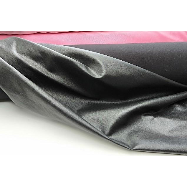 Suzy - PU leatherette - black - sold by 1/2mtr