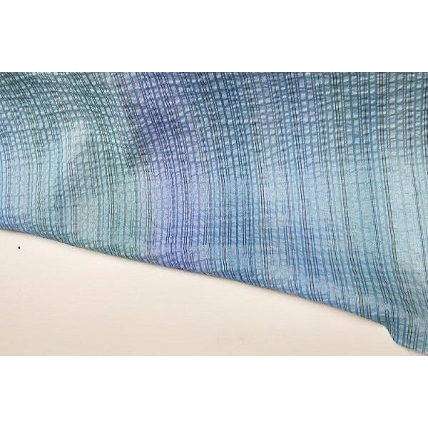 Iris - striped seersucker fabric