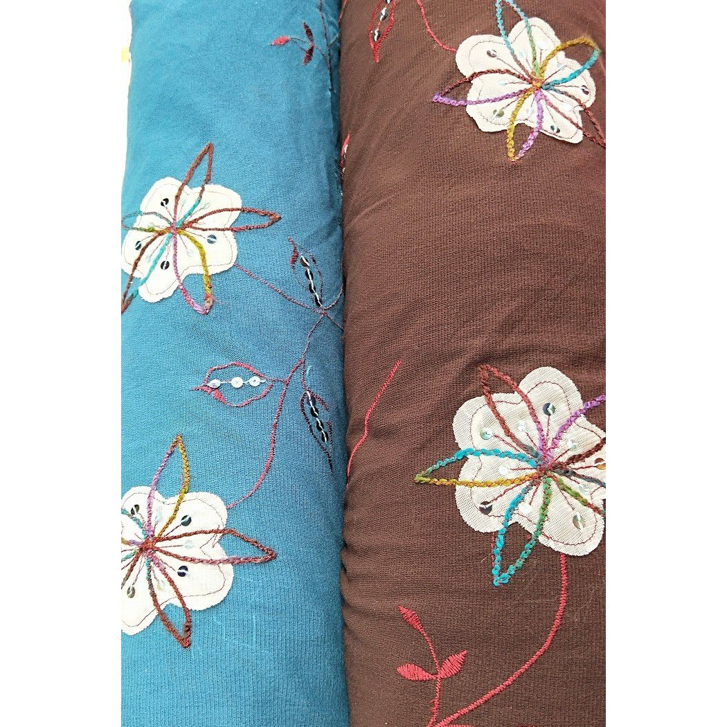 iska -floral embellished stretch mesh