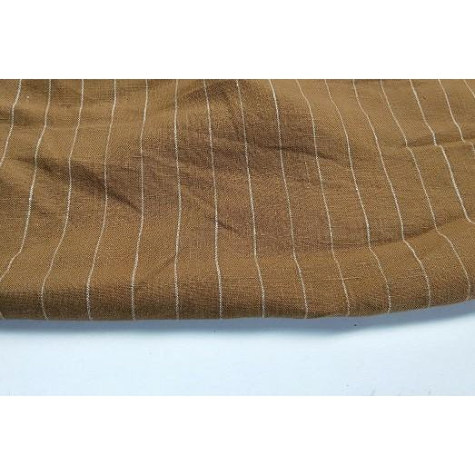 pinstripe cotton linen woven fabric - sold by 1/2mtr