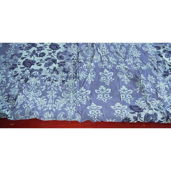 patchwork floral printed crush chiffon - solcd by 1/2mtr